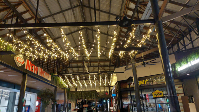 Botany Town Centre- Market Square Festoon Lighting