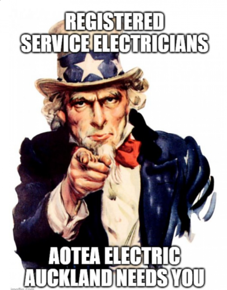 Calling all Registered Service Electricians